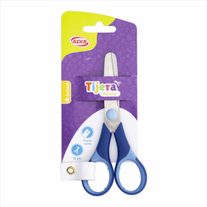 Tijera Escolar 13 cm. Azul