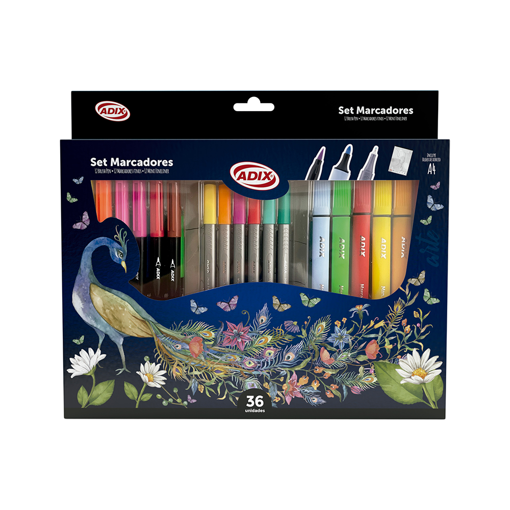 Set Marcador 36 un + Block