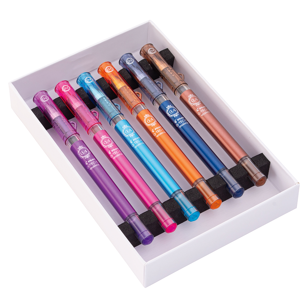 Set Lápices Gel G-TEC-C-MAICA 0.4 6 un.