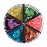 Escarcha Gruesa 50 g. 6 Colores Neón