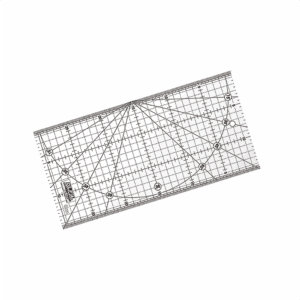 Regla Acrílica Transparente de 15 x 30 cm.