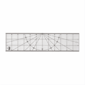 Regla Acrílica Transparente de 15 x 60 cm.