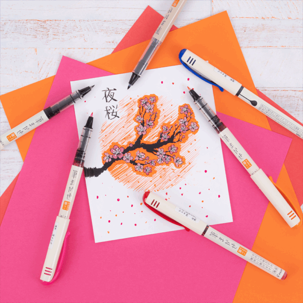 Set Brush Pen Fude Makase Extra Fino