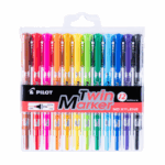 Set Marcadores Doble Punta 12 un.