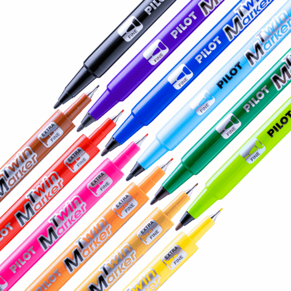 Set Marcadores Doble Punta 12 un.