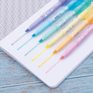 Set destacadores Frixion Light Soft Color Punta Biselada 6 un.