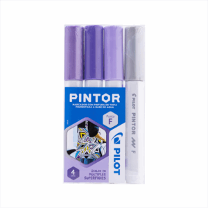 Set Pintor Violeta Punta Fina 4 un.