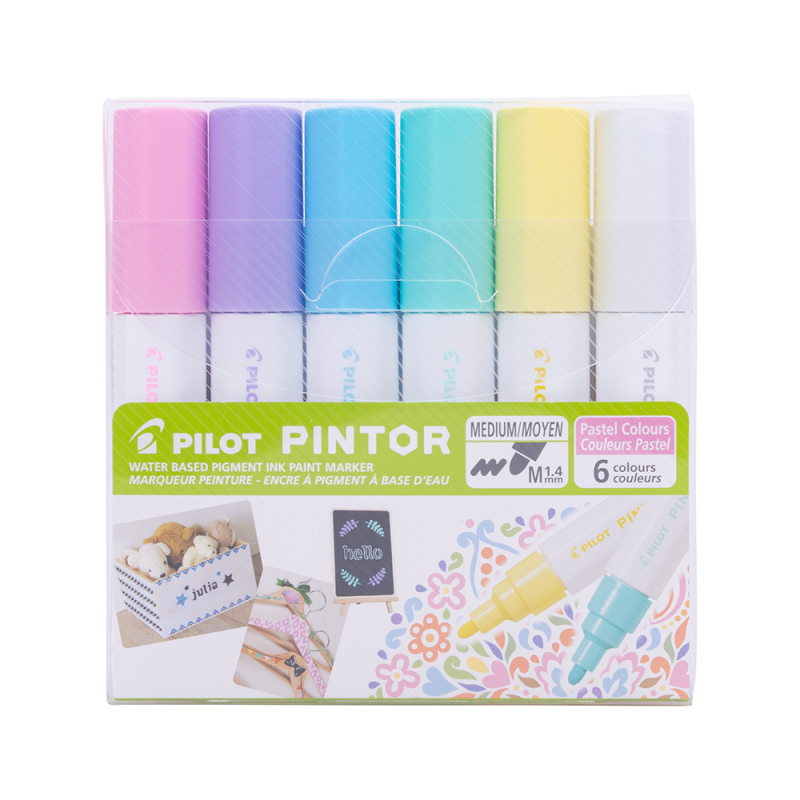Set Pintor Pastel Punta Media 6 un.