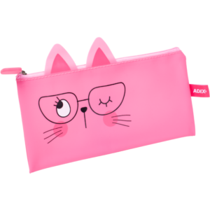 Estuche escolar PVC rosado