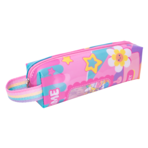 Estuche escolar de PVC con asa y ventana transparente