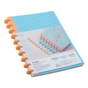 Cuaderno B5 celeste con textura
